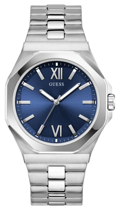 Image of Guess GW0849G1 EMPEROR (41.5mm) Blue Sunray Dial / Stainless Watch