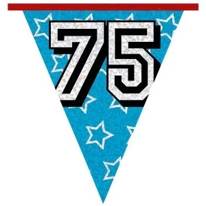 Image of Number 75 Banner Party Decoration