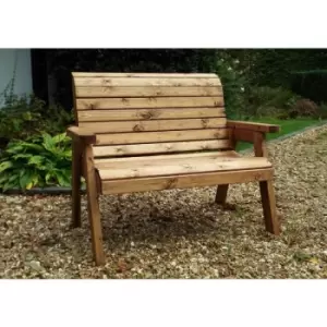 Image of Charles Taylor Wooden Garden 2 Seater Bench Seat Armchair