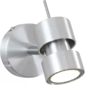 Image of Sienna Lighting - Sienna Natasha Single Spotlight Steel Brushed