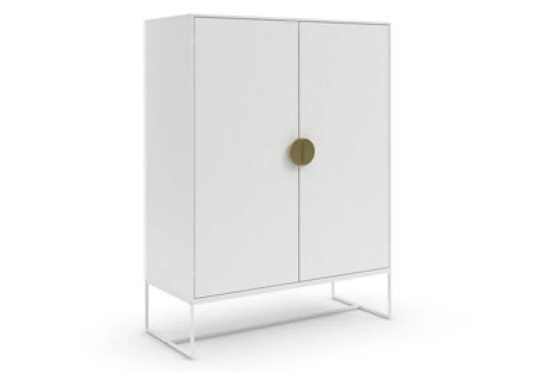 Image of Dorel Asia Cabinet With 2 Doors In White