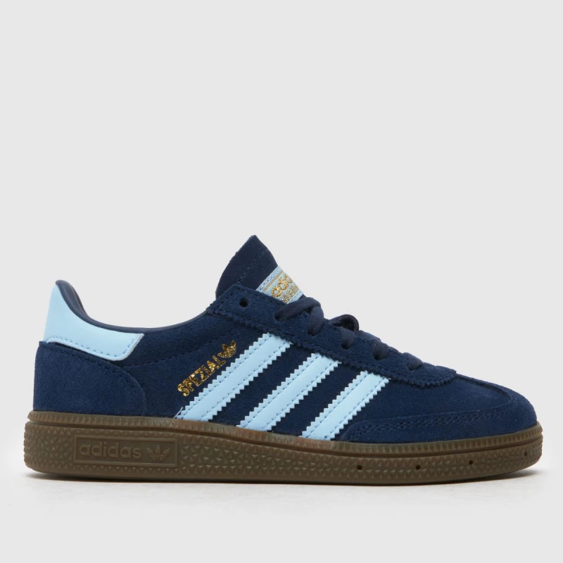 Image of adidas Originals Handball Spezial Shoes Childrens Navy/Blue unisex C11 (29)