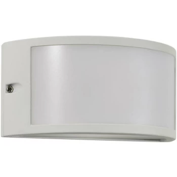 Image of LED Bulkhead 10W PAU 4000K Cool White 500lm Exterior Light - Zinc