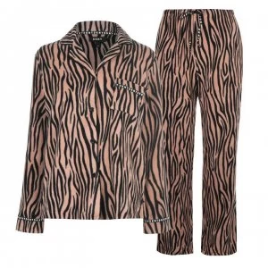 Image of DKNY Long Sleeve Fleece Pyjama Set - ANIMAL - 209