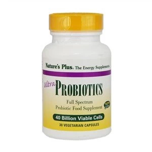Image of Natures Plus Ultra Probiotics Vegetarian Capsules 30 Caps