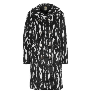 Image of Biba Leopard Print Belt Coat - Mono
