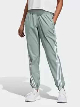 Image of adidas Trainicons 3-stripes Woven Joggers, Green Size M Women