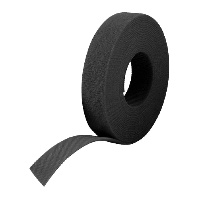 Image of Cablenet 25m Reel x 16mm FRT Velcro One Wrap Continuous Tape Black