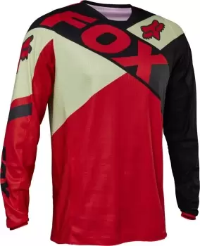 Image of FOX 180 Xpozr Motocross Jersey, black-red Size M black-red, Size M