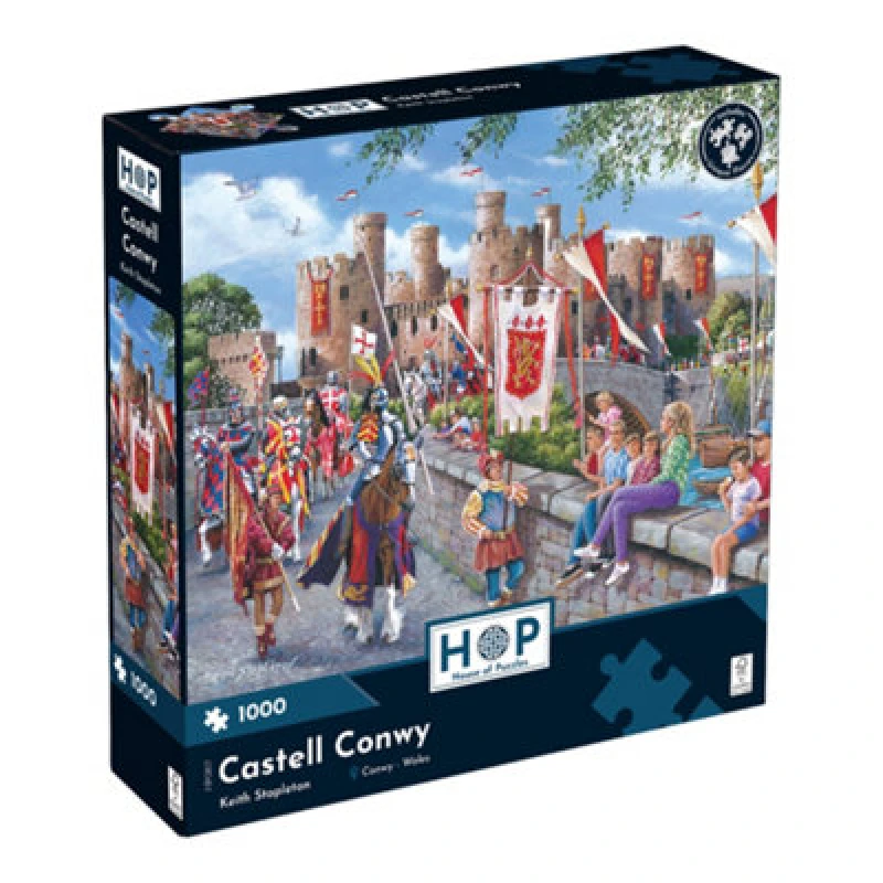 Image of The House of Puzzles Castell Conwy 1000 Piece Jigsaw Puzzle