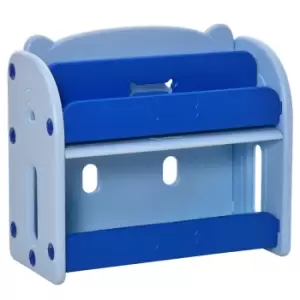 Image of HOMCOM Kids Toy Storage Organizer Bookshelf Unit with 2 Layer Storage Rack