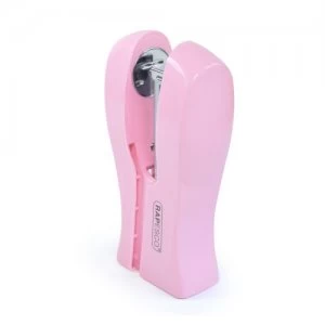 Image of Rapesco Stand Up Space Saving Stapler (candy pink)