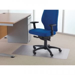 Image of Cleartex Chair Mat Carpet 1200x750mm Clear FL74288