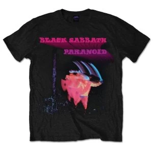 Image of Black Sabbath - Paranoid Motion Trails Unisex Medium T-Shirt - Black