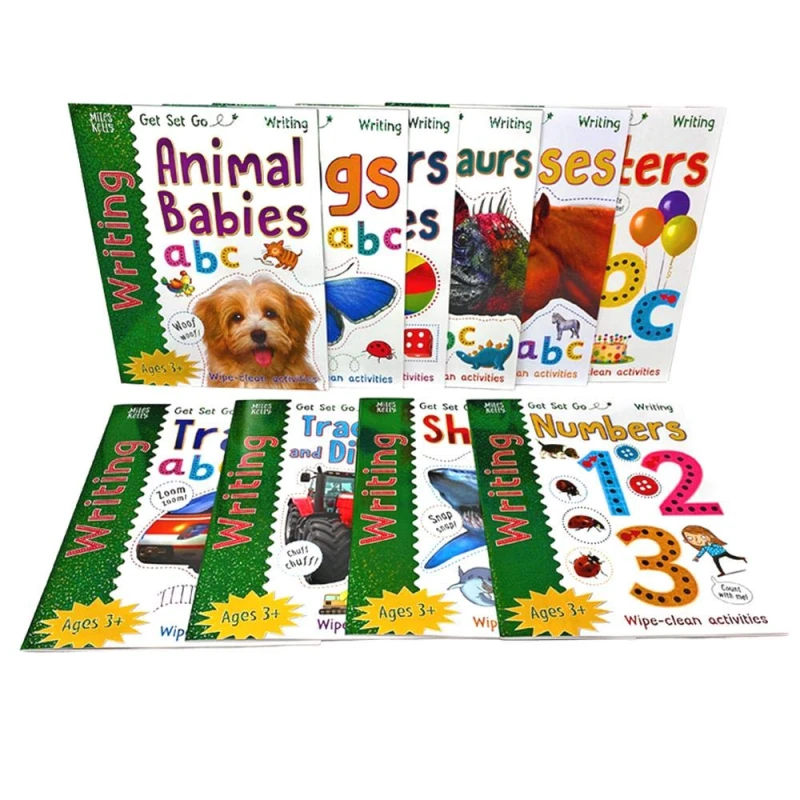 Image of Miles Kelly Wipe Clean Learn To Write 10 Books Collection Set Marker Pen For Children Miles Kelly Books