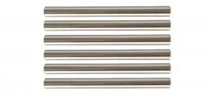 Image of Wickes T Bar Door Handle - Brushed Nickel 135mm Pack of 6