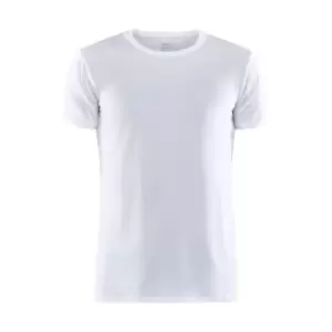 Image of Craft Mens Essential Core Dry Short-Sleeved T-Shirt (XL) (White)