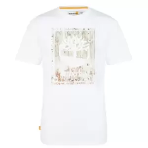 Image of Timberland Timberland Tree T-Shirt Mens - White
