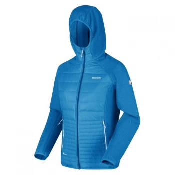 Image of Regatta Womens Andreson V Hooded Hybrid Baffle Jacket - BluAst/BlAst