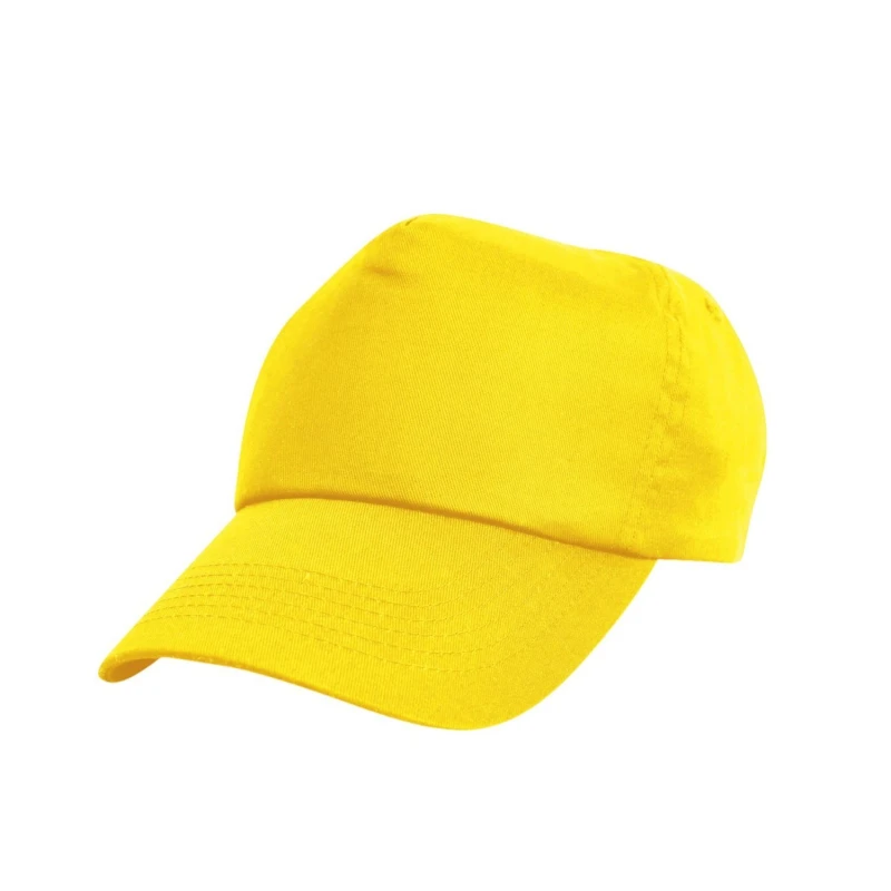 Image of Result Black Cap in Yellow Yellow Unisex One Size