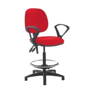 Image of Dams MTO Jota Draughtsmans Chair with Fixed Arms - Bridgetown Purple