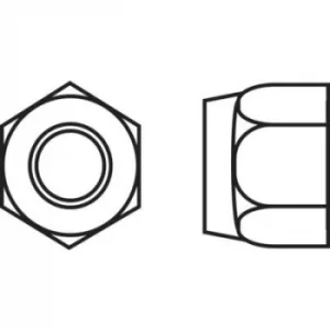 Image of TOOLCRAFT 239178 Locknuts M6 DIN 985 Steel zinc plated 10 pc(s)