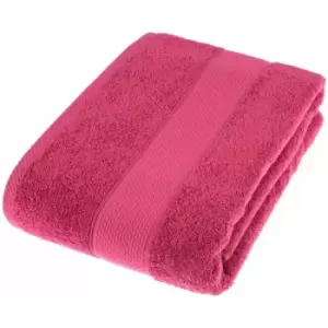 Image of HOMESCAPES Turkish Cotton Raspberry Bath Sheet - Raspberry