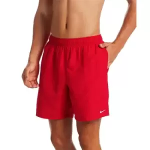 Image of Nike Essential 7" Volley Shorts Mens - Red