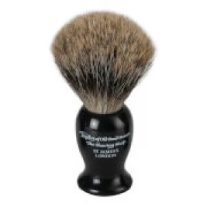 Image of Taylor of Old Bond Street Black Pure Badger Shaving Brush (Medium)