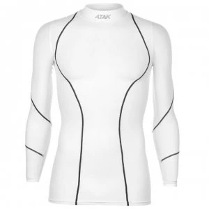 Image of Atak Compression Long Sleeve Top Senior - White