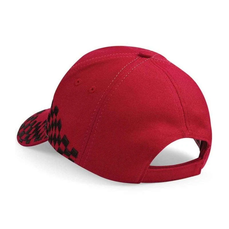 Image of Beechfield Beechfield Men Grand Prix Baseball Cap in Red Red One Size Male 5063527366016
