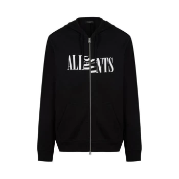 Image of AllSaints Nico Zip Hoody - Jet Black
