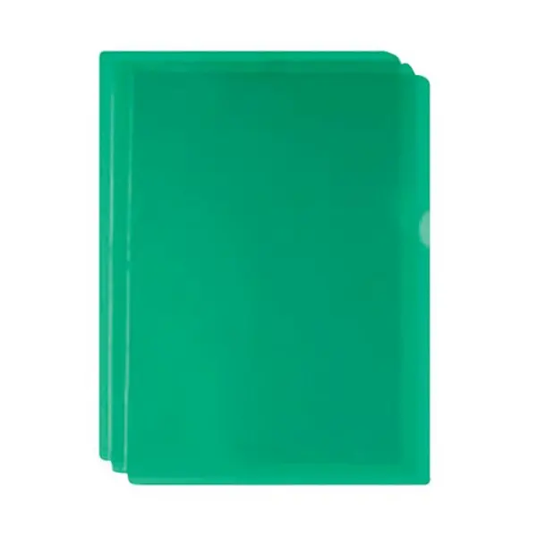 Image of Unbranded Green Cut Flush Folders (Pack of 100) WX01488 WX01488