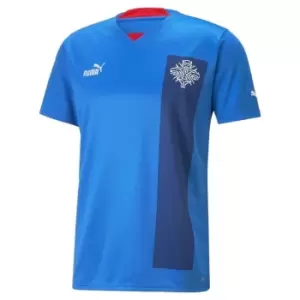 Image of Puma Iceland Home Shirt 2022 Mens - Blue