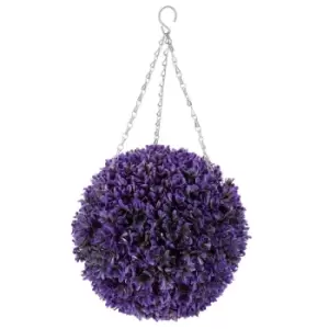 Image of Faux Decor Faux Decor Vivid Violet Topiary Ball - Purple