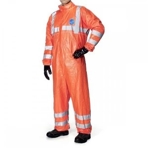 Image of Tyvek DuPont 500HV Hi Visibility Coverall Medium Oange