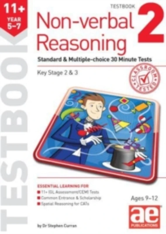 Image of 11+ Non-verbal Reasoning Year 5-7 Testbook 2 : Standard & Multiple-choice 30 Minute Tests Paperback / softback