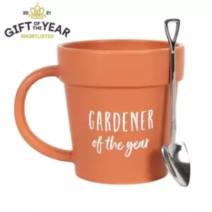 Image of Gardener of the Year Pot Mug and Shovel Spoon