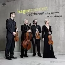 Image of Beethoven: String Quartets, Op. 18/3, 18/5 & 135