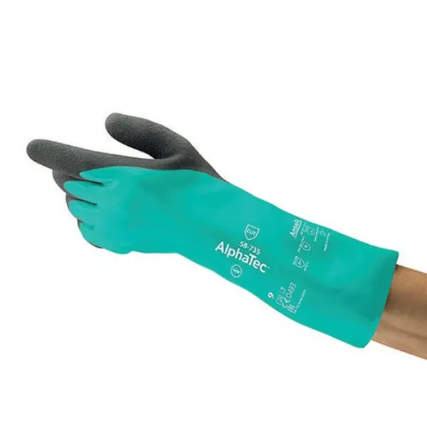 Image of Ansell Ansell Alphatec 58-735 Cut Resistant Gloves (Pack of 6) Green L AN58-735L