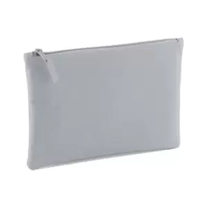 Image of Bagbase Grab Zip Pocket Pouch Bag (Pack of 2) (One Size) (Light Grey)