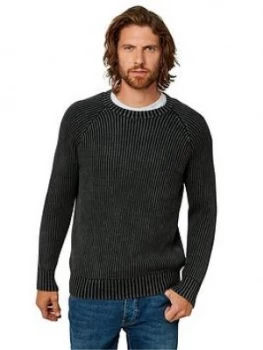 Image of Joe Browns Joe Browns Apex Rib Knit, Black, Size S, Men