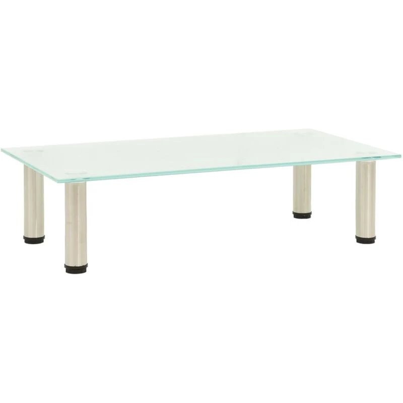 Image of VIDAXL TV Stand Frosted 60x35x17cm Tempered Glass Vidaxl 8720286056899