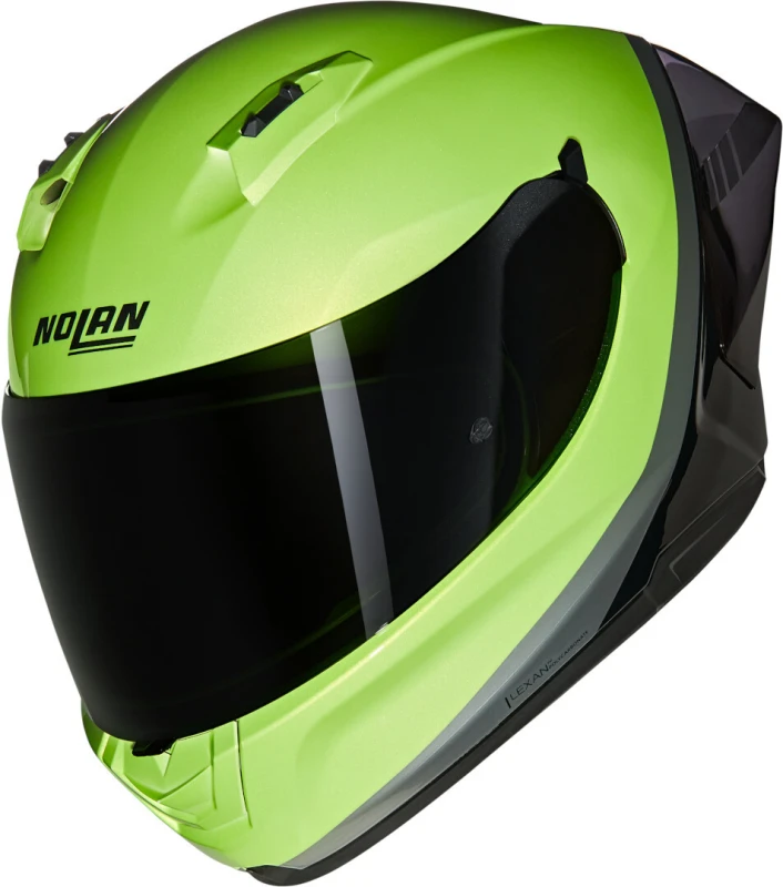 Image of Nolan N60-6 Sport Verniciatura Speciale Helmet, black-grey-green, Size M for Men