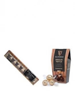 Image of Guinness Guinness Milk And White Chocolate Mini Pints And Twist Wrapped Dark Truffles In Carton