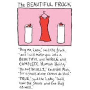 Image of Edward Monkton Fine Art Print - Beautiful Frock