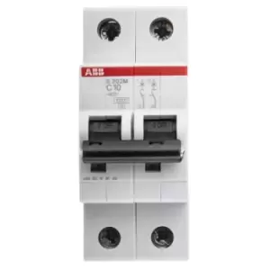 Image of ABB System M Pro 10A MCB Mini Circuit Breaker2P Curve C, Breaking Capacity 10 kA