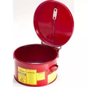 Image of Justrite Cleaning and immersion container, sheet steel, zinc plated and painted, capacity 4 litres