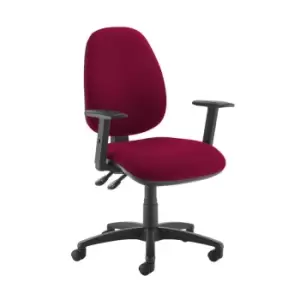 Image of Dams MTO Jota High Back Operator Chair with Adjustable Arms - Ocean Blue