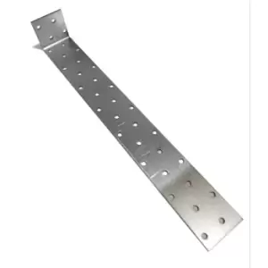Image of Moderix Strong Metal Strap Anchor Corner Brackets Galvanised - Size 40 x 300 x 4